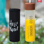 Glasses portable cups kids creative water bottles Korea lovely simple