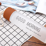 Glasses portable cups kids creative water bottles Korea lovely simple