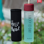 Glasses portable cups kids creative water bottles Korea lovely simple