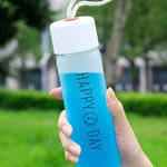Glasses portable cups kids creative water bottles Korea lovely simple