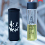 Glasses portable cups kids creative water bottles Korea lovely simple
