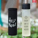 Glasses portable cups kids creative water bottles Korea lovely simple