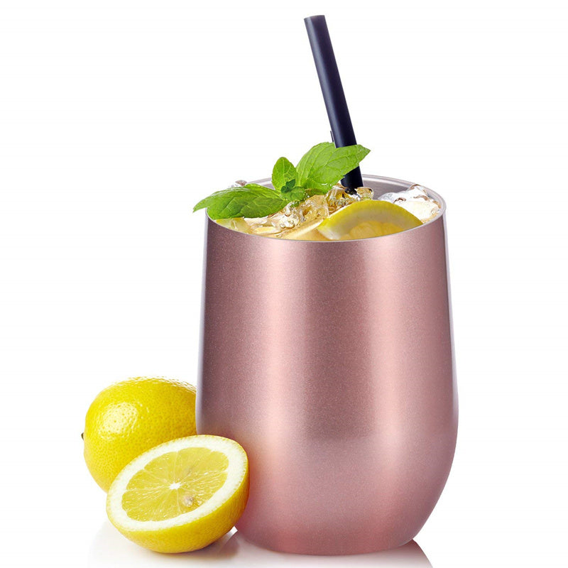 12oz Double-Insulated Stainless Steel  Tumbler – Stemless Travel Cup | Tamluz