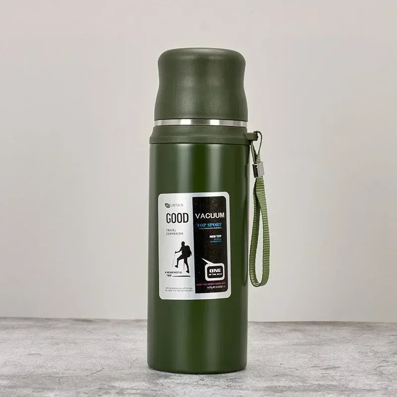 Tamluz Stainless Steel Thermos Tumbler – Leakproof Insulated Sports Bottle for Coffee, Tea & Water