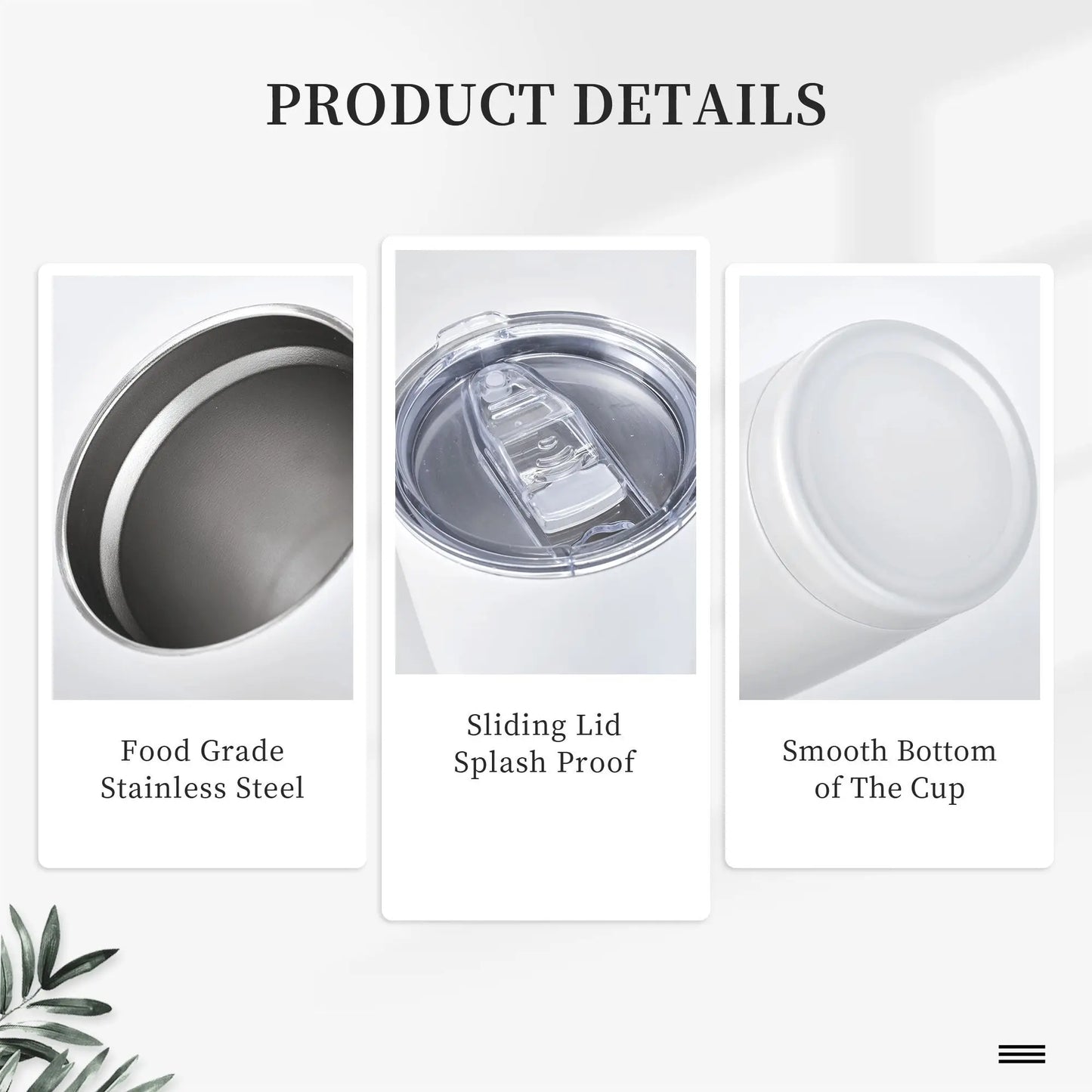 Tamluz Mr. Beans Stainless Steel Tumbler with Straw – Large Thermal Mug for Hot & Cold Drinks