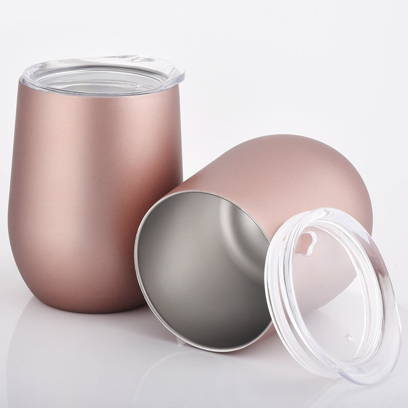 12oz Double-Insulated Stainless Steel  Tumbler – Stemless Travel Cup | Tamluz