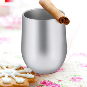 12oz Double-Insulated Stainless Steel  Tumbler – Stemless Travel Cup | Tamluz