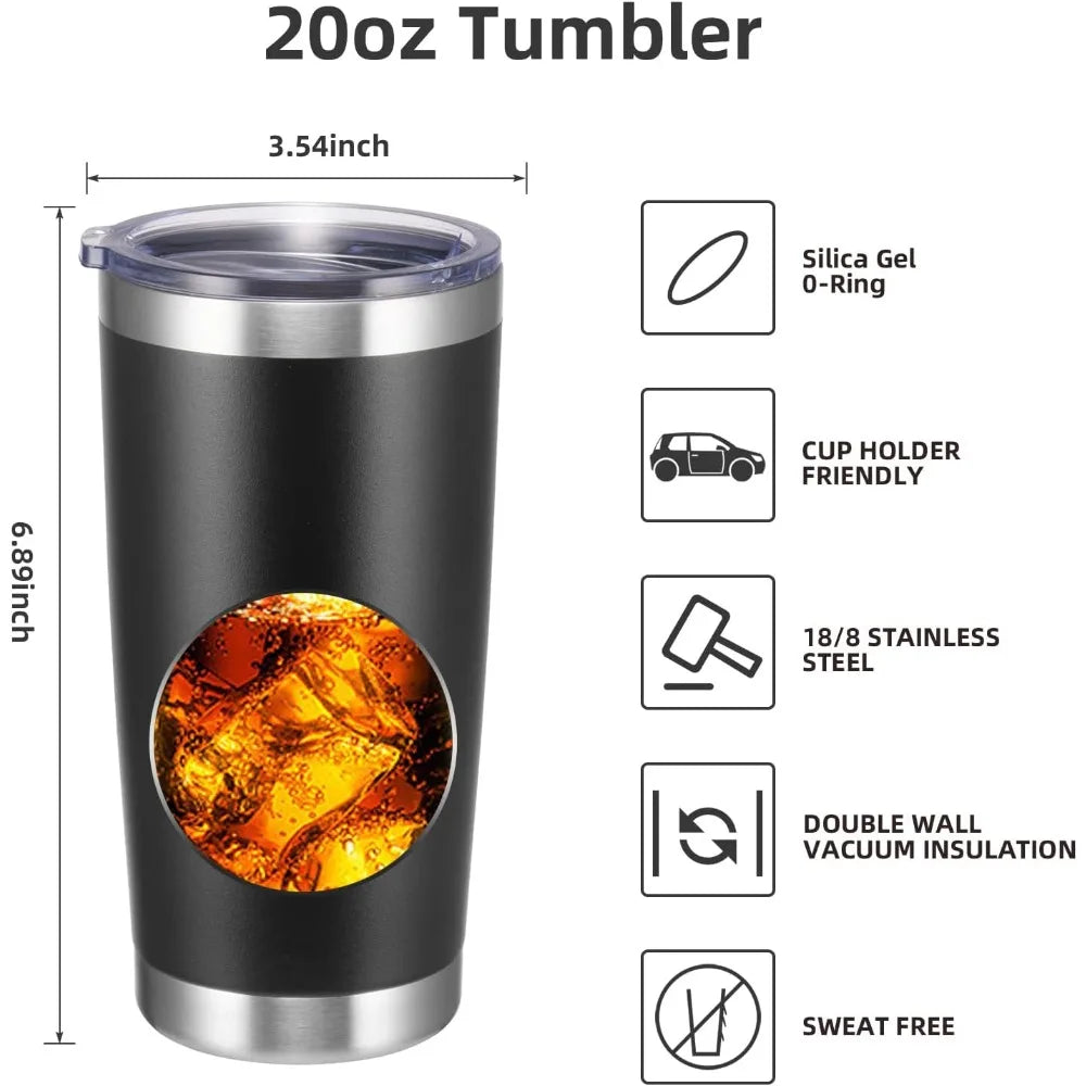 20oz Insulated Stainless Steel Tumbler with Lid – Travel Coffee Mug | Tamluz