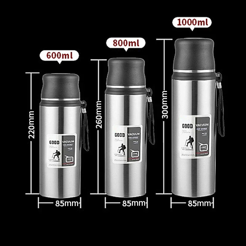 Tamluz Stainless Steel Thermos Tumbler – Leakproof Insulated Sports Bottle for Coffee, Tea & Water