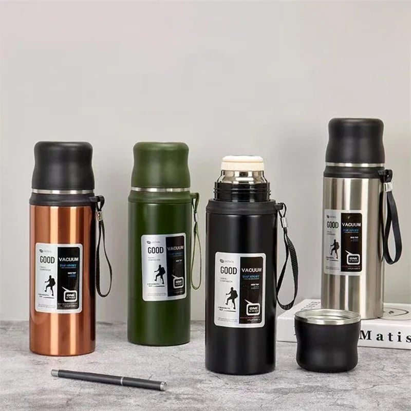 Tamluz Stainless Steel Thermos Tumbler – Leakproof Insulated Sports Bottle for Coffee, Tea & Water