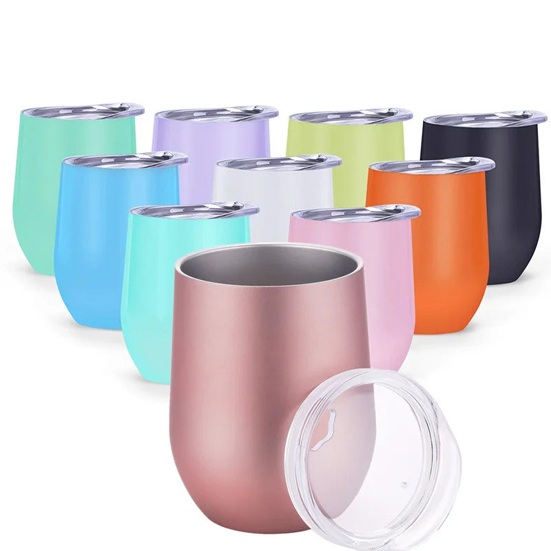 12oz Double-Insulated Stainless Steel  Tumbler – Stemless Travel Cup | Tamluz