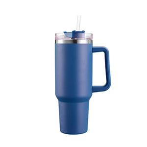 Tamluz 40oz 304 Stainless Steel Insulated Water Bottle, Thermal Coffee Car Cup, Vacuum Flask with Handle & Straw for Sports