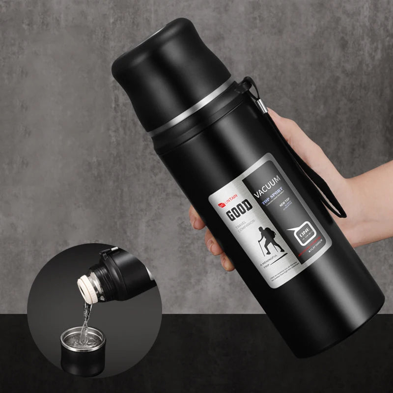 Tamluz Stainless Steel Thermos Tumbler – Leakproof Insulated Sports Bottle for Coffee, Tea & Water