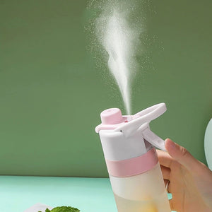 Spray Water Bottle For Girls Outdoor Sport Fitness Water Cup Large Capacity Spray Bottle Drinkware Travel Bottles Kitchen Gadgets